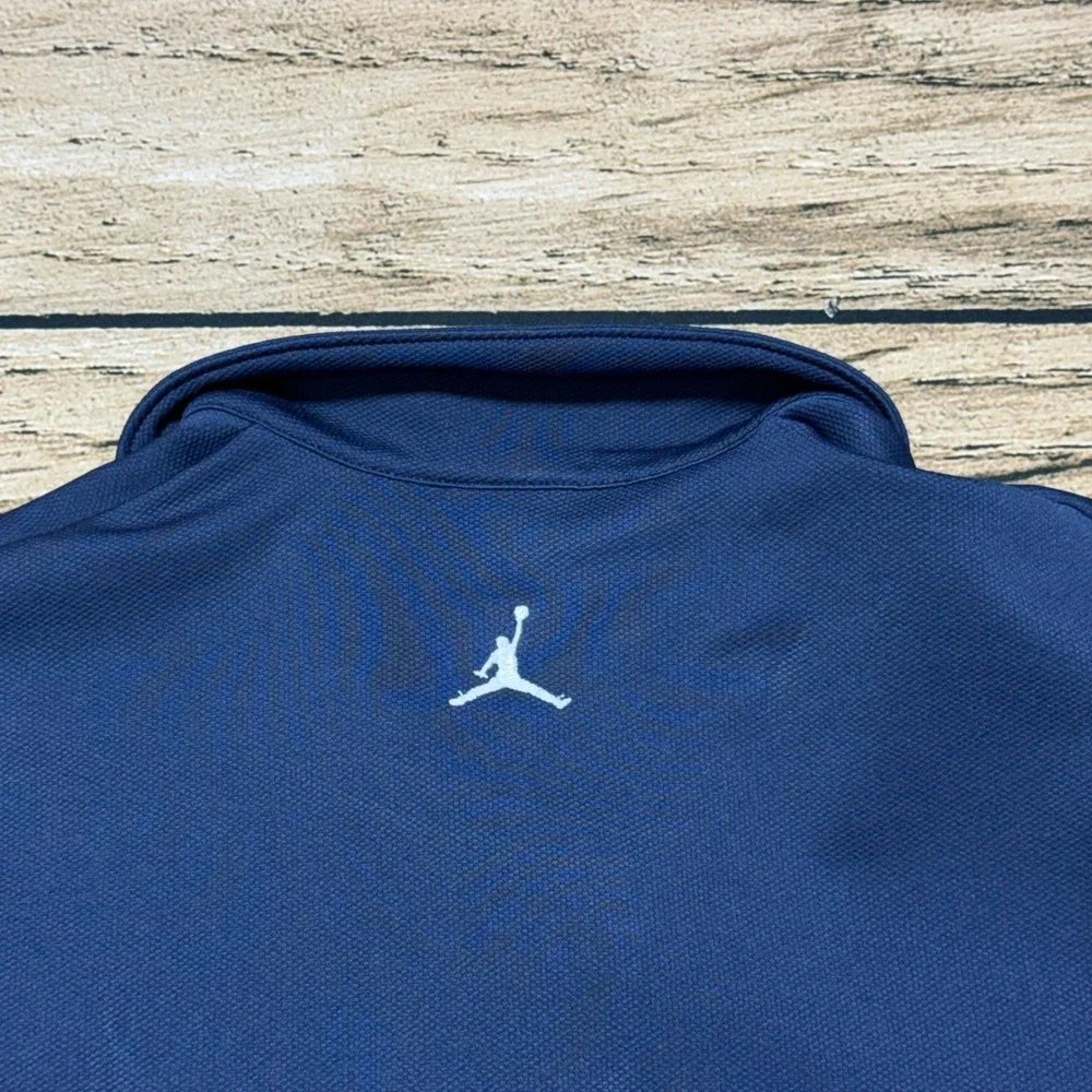 Jordan Polo Shirt Mens XL Navy Blue Jumpman Short Sleeve Athletic 336953-410